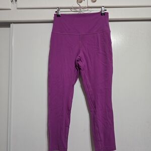 Lululemon Vibrant Purple High-Waisted Leggings